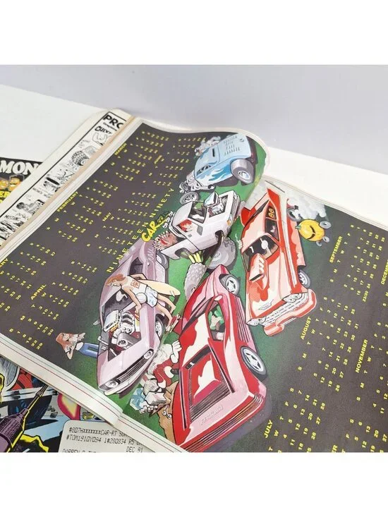 CARtoons Magazine Poster Calendar Monster Truck Oct Dec 89 Aug 91 Vintage Lot - Picture 8 of 16